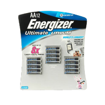 Lithium AA 12-Pack batteries